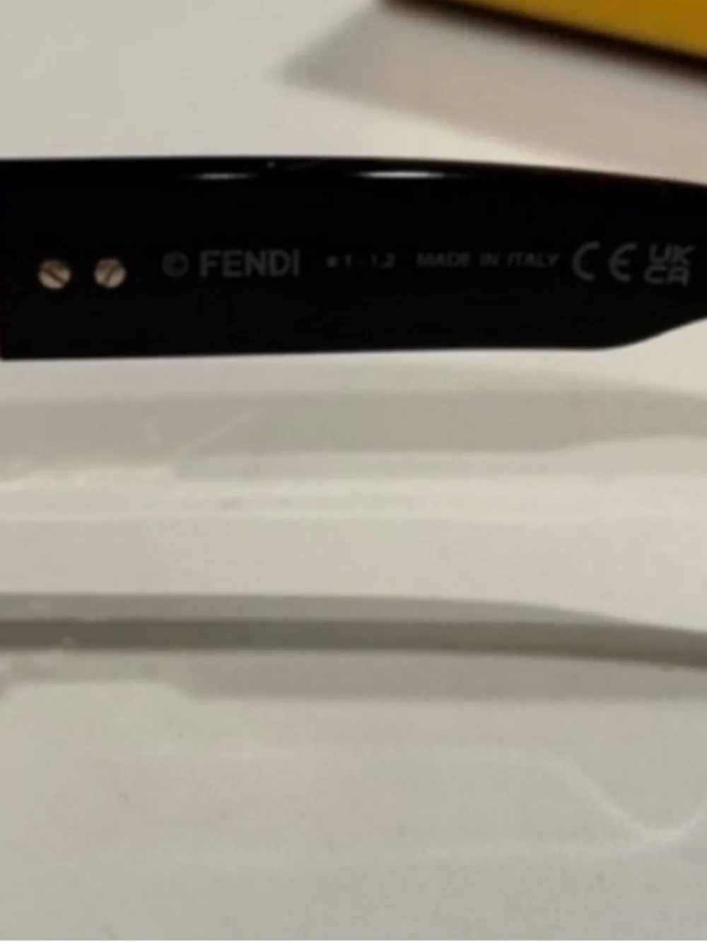 Fendi x Versace Collab Mens V3 Sunglasses NEW Black Gold With Case Cloth and Box
